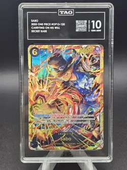 2025 One Piece OP13 Sabo SEC TAG 10 - Image 1