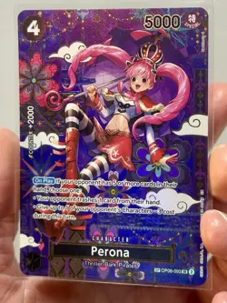 One Piece TCG - Perona OP06-093 OP14 SP English Alt Art The Azure Sea's Seven NM - Image 2