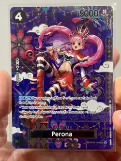 One Piece TCG - Perona OP06-093 OP14 SP English Alt Art The Azure Sea's Seven NM - Image 3