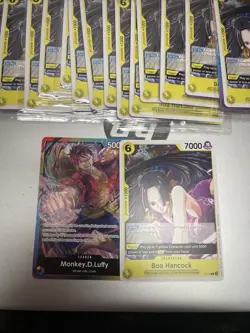 One Piece TCG Boa Hancock & Luffy Sealed Promo P-115 OP15 Release Event - Image 1