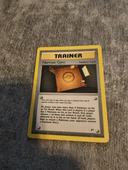 Narrow Gym 124/132 Pokemon Card Gym Heroes Common WOTC NM/LP Vintage 2000 - Image 1