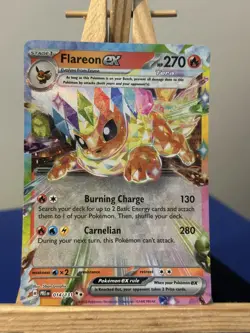 Pokemon TCG Flareon EX 14/131 Prismatic Evolutions Card - Image 1