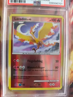Pokemon Card Lavados Moltres Supreme Victors Reverse Holo 2009 Deutsch PSA 7 - Image 3