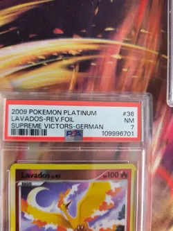 Pokemon Card Lavados Moltres Supreme Victors Reverse Holo 2009 Deutsch PSA 7 - Image 4