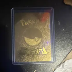 Pokemon The Unbeatable Red Gold Foil Metal 1500000 Collectible Card - Image 2