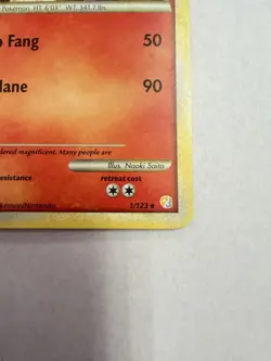 Arcanine 1/123 HeartGold SoulSilver Holo Rare Pokemon Card 2010 LP - Image 3