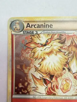 Arcanine 1/123 HeartGold SoulSilver Holo Rare Pokemon Card 2010 LP - Image 5