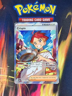 NM - Near Mint Crispin 164/142 Sv07: Stellar Crown Holo Full Art Pokemon Card - Image 1