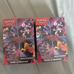 Pokemon TCG Scarlet & Violet Destined Rivals Booster Bundle Box Sealed 2 Boxes - Image 1