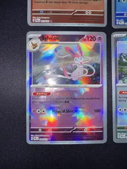 Lot Of 4 Eeveeloution Master Ball Cards From Pokemon Prismatic Evolutions Nm/m - Image 4