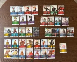 MINT Final Fantasy TCG: Opus I 38 Card Lot (Cloud, Lightning, WoL) - Image 1