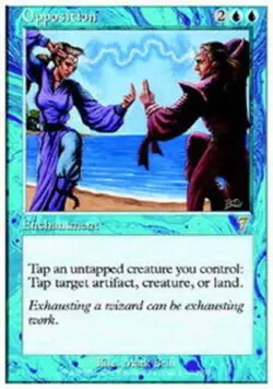 1x Opposition - Foil Moderate Play MTG Magic - Kid Icarus - - Image 1