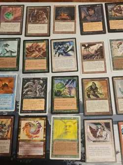 Lot Of 100 Vintage MTG RARES, Revised - Exodus sets, HP-MP Played - Image 5