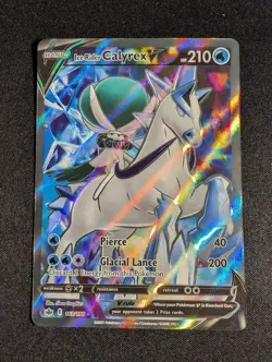 Pokemon Ice Rider Calyrex V 163/198 Full Art SWSH Chilling Reign NM - Image 1