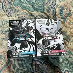 Pokemon Black Bolt and White Flare Booster Bundle - Set of 2 **FACTORY SEALED** - Image 1