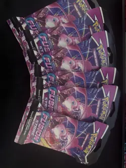 Pokemon Sword Shield Fusion Strike Sleeved Booster Pack x 6 - Image 1