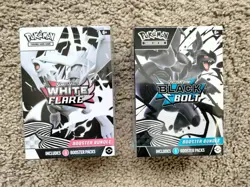 Pokemon Black Bolt and White Flare Booster Bundle Set of 2 New Sealed - Image 1