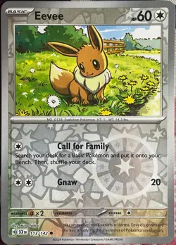Eevee Reverse Holo - 113/142 - Stellar Crown Pokemon 2024 - Image 1