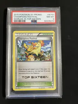 Pokemon Champions Festival XY91 World Championships 2015 Top Sixteen PSA 8 - Image 1