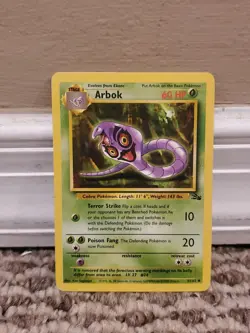 Pokemon TCG Fossil Set Arbok 31/62 Uncommon - Image 1
