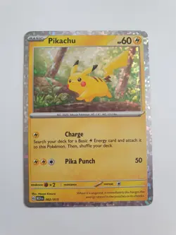 Pokemon TCG Pikachu McDonalds Promo 2024 002/015 Sparkle Holo Rare - Image 2