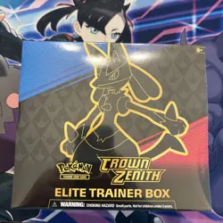 Pokemon TCG Crown Zenith Elite Trainer Box ETB Sealed Lucario Promo - Image 1