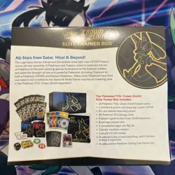 Pokemon TCG Crown Zenith Elite Trainer Box ETB Sealed Lucario Promo - Image 3