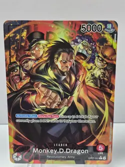 One Piece TCG Monkey D Dragon OP07-001 Leader Alt Art 500 Year Future NM English - Image 1