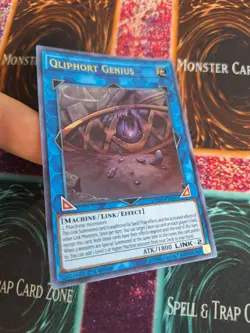 Yugioh Qliphort Genius DUPO-EN095 Ultra Rare 1st Edition Near Mint - Image 2