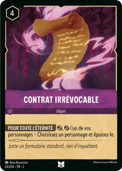 Lorcana - Irrevocable Contract - MINT/NMINT - FR - FOIL - Image 1