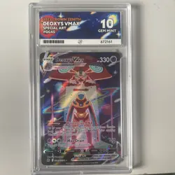 Pokemon Deoxys VMAX TCG Crown Zenith: Galarian Gallery GG45/GG70 Ace 10 - Image 1