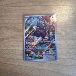 Pokemon TCG Morpeko Illustration Rare Card S&V Paradox Rift 206/182 - Image 1
