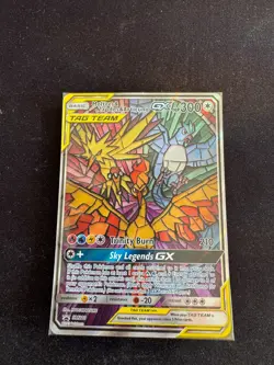 Moltres Zapdos & Articuno GX - POKEMON CARD Promo Sun Moon Hidden Fates SM210 NM - Image 5
