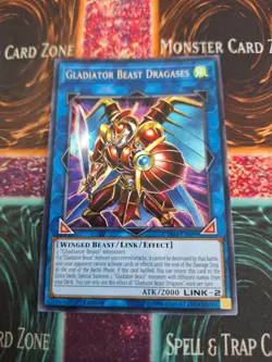 Yugioh Gladiator Beast Dragases CYHO-EN099 Rare 1st Edition Near Mint - Image 1