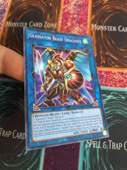 Yugioh Gladiator Beast Dragases CYHO-EN099 Rare 1st Edition Near Mint - Image 2
