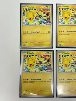 Pikachu - (World Championship 2025) #225 Scarlet & Violet Promo Cards Lot Of 4 - Image 2
