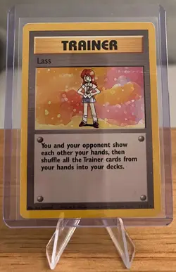 Lass Trainer Card Pokemon Non-Holo Moderately Played - 75/102 Rare Base Set 1999 - Image 1