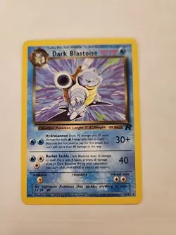 Pokemon TCG Dark Blastoise Non-Holo Card 20/82 NM/LP Rare Vintage! - Image 1
