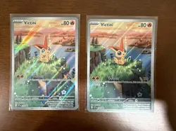 Two Victini 208 Sv: Scarlet & Violet Promo Cards Holo - Image 1