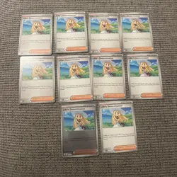 Pokemon Lillie's Determination 119/132 Lot Of 10 Cards Mega Evolution Trainer - Image 1