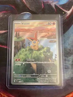 Victini Pokemon Trading Card V-Force 120 HP Holo Rare - Image 1