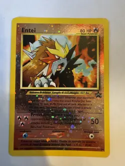Pokemon Entei 34/53 Wotc Promo Reverse Holo Basic 80 HP 2001 Card - Image 1