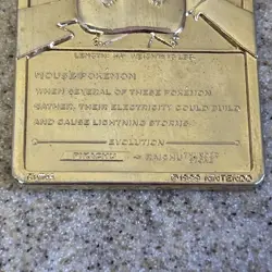 VINTAGE Gold Plated 1999 Pikachu Raichu Evolution Card #25 Mouse Pokemon - Image 4