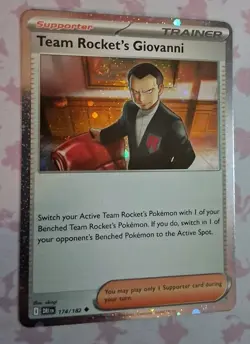 Team Rocket's Giovanni (Cosmos Holo) 174/182 Miscellaneous Cards & Products Holo - Image 2