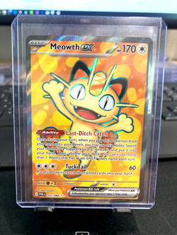 Meowth ex 107/088 Full Art POKEMON TCG Mega Evolutions Perfect Order FRESH PULL! - Image 1