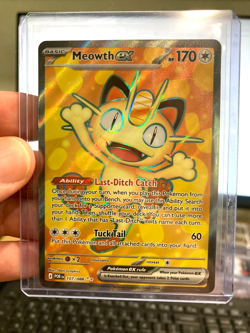 Meowth ex 107/088 Full Art POKEMON TCG Mega Evolutions Perfect Order FRESH PULL! - Image 3
