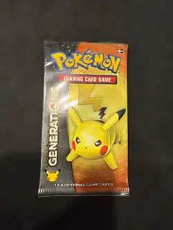 Pokemon TCG Factory Sealed Generations Booster Pack Pikachu Art - Image 1