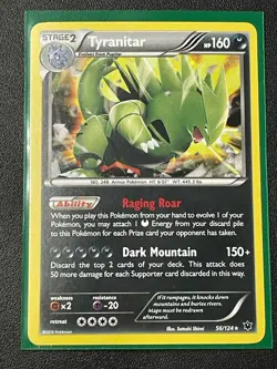 Pokemon TCG Tyranitar Promo Holo Rare Card 56/124 Cosmos - Image 3