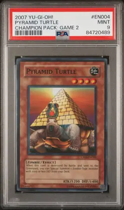 Pyramid Turtle Yugioh 2007 CP02-EN004 Super Rare PSA 9 - Image 1