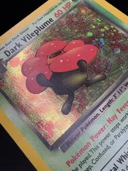 Dark Vileplume 13/82 - WoTC Team Rocket - Holo Rare Vintage Pokemon TCG MP - Image 5